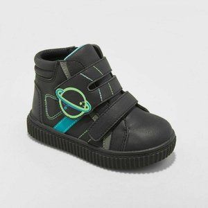 Cat & Jack Black Planet Sneakers Toddler 7 Maddock